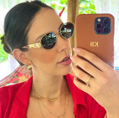 Nouvelles lunettes de soleil rétro en métal