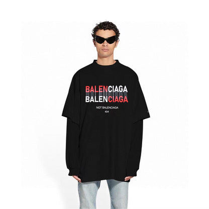 T-shirt imprimé double lettre