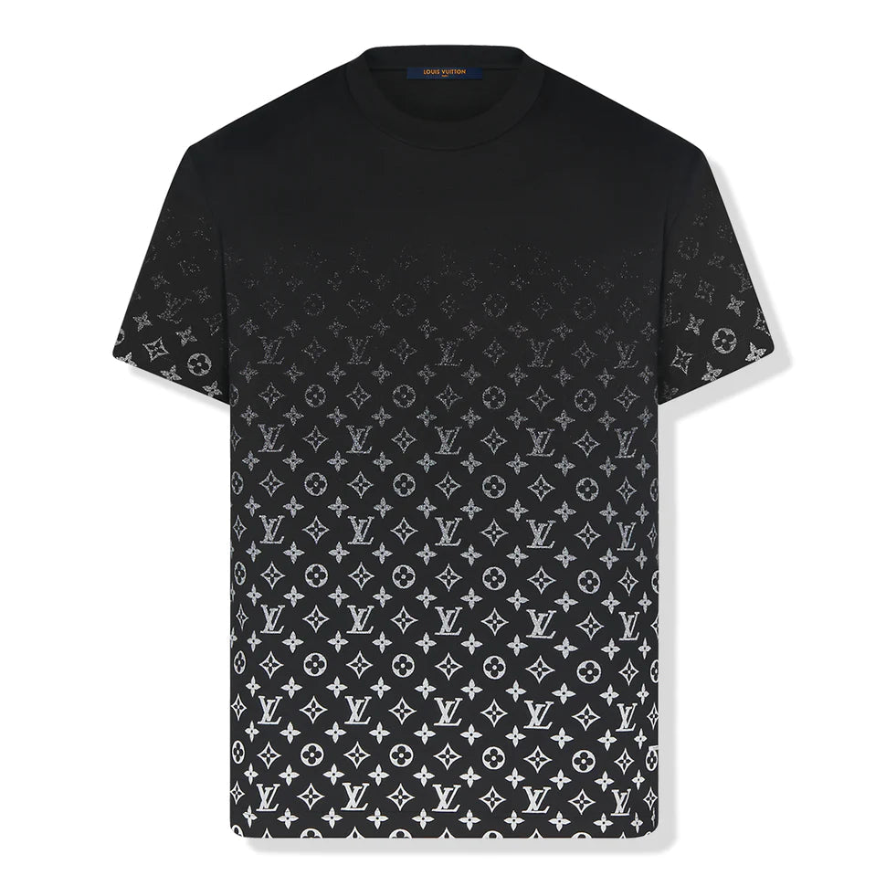 TEE-SHIRT MONOGRAMME DÉGRADÉ NOIR ET BLANC