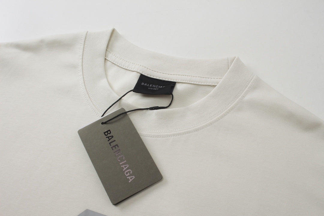 T-shirt à imprimé lettre simple
