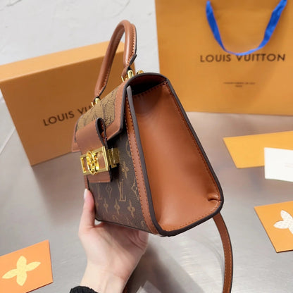 New Classic Leather Handbag Messenger Bag