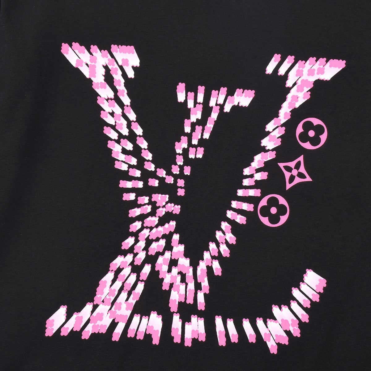 T-shirt rose imprimé classique