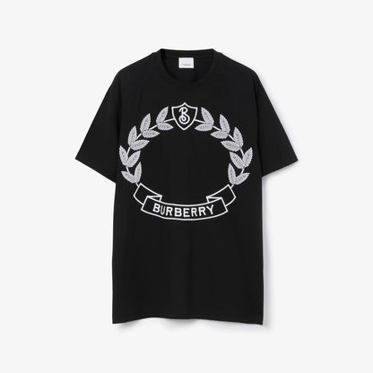 T-shirt en coton blason feuille de chêne