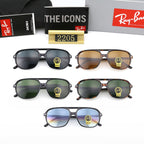 Retro Double Bridge Aviator Sunglasses - 2205