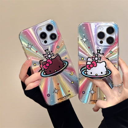Bonita funda tipo atril de dibujos animados de láser