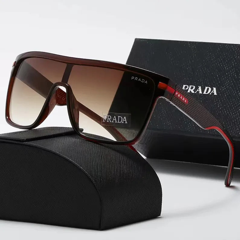 Lunettes de soleil monobloc grand cadre, nouvelle mode 2026