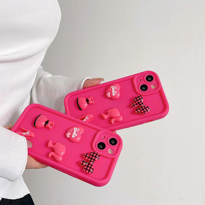 Funda 3D de chica de dibujos animados