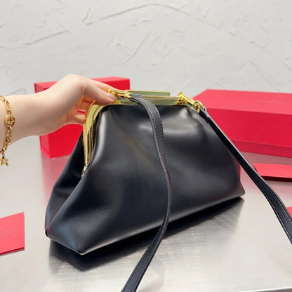 Shoulder Clutch Bag in Calfskin