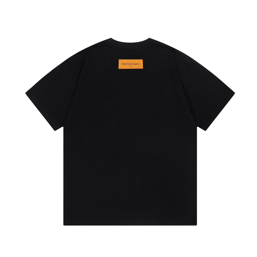 T-shirt imprimé lettres colorées