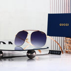 7 Color Classic Double Bridge Aviator Sunglasses - 51003
