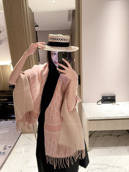 ✨ 2026 New Double-Sided Cashmere Scarf – Two Patterns, Two Styles