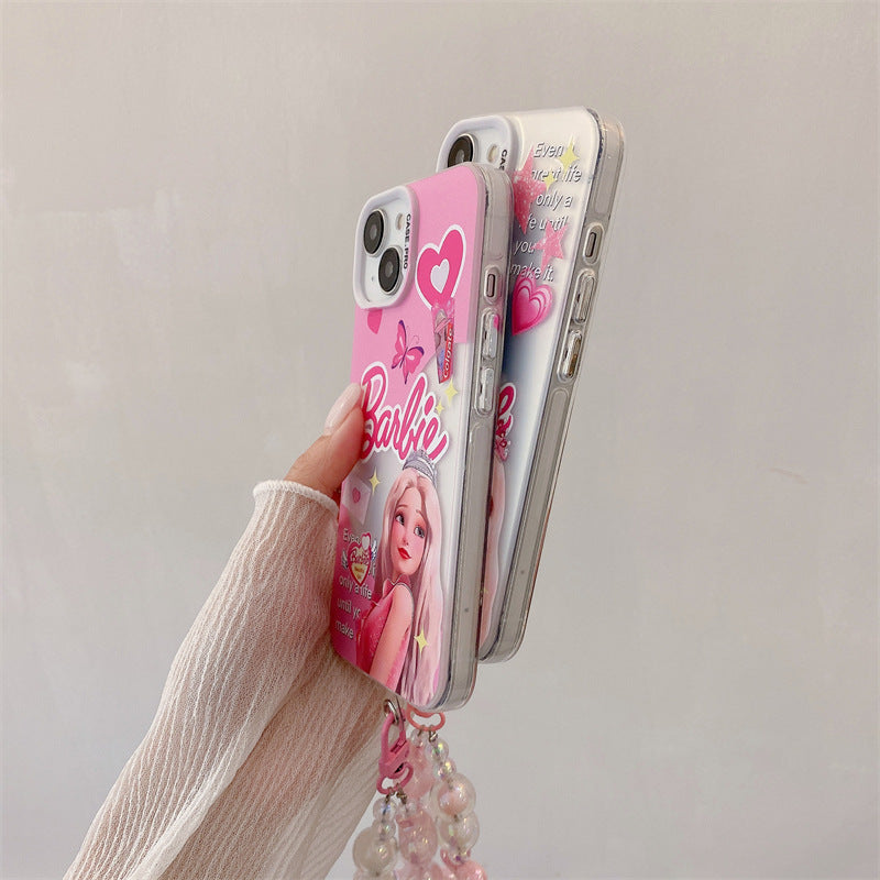 Bonita Funda con Colgante de Cortina de Cuentas de Princesa