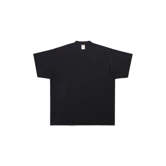 T-shirt oversize Mirror en jersey noir délavé