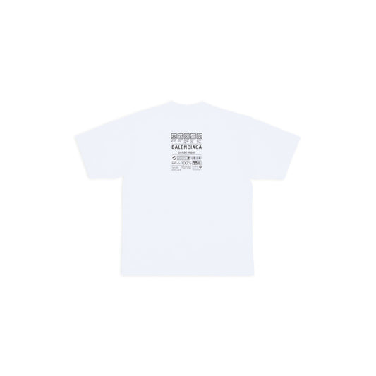 T-SHIRT HOMME AVEC ÉTIQUETTE ENTRETIEN COUPE CLASSIQUE