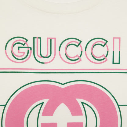 T-SHIRT imprimé vintage rose