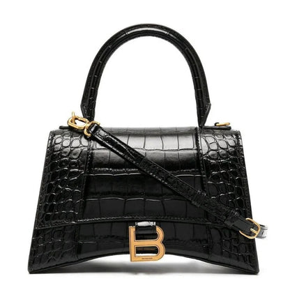 Crocodile Effect Tote Crossbody Bag