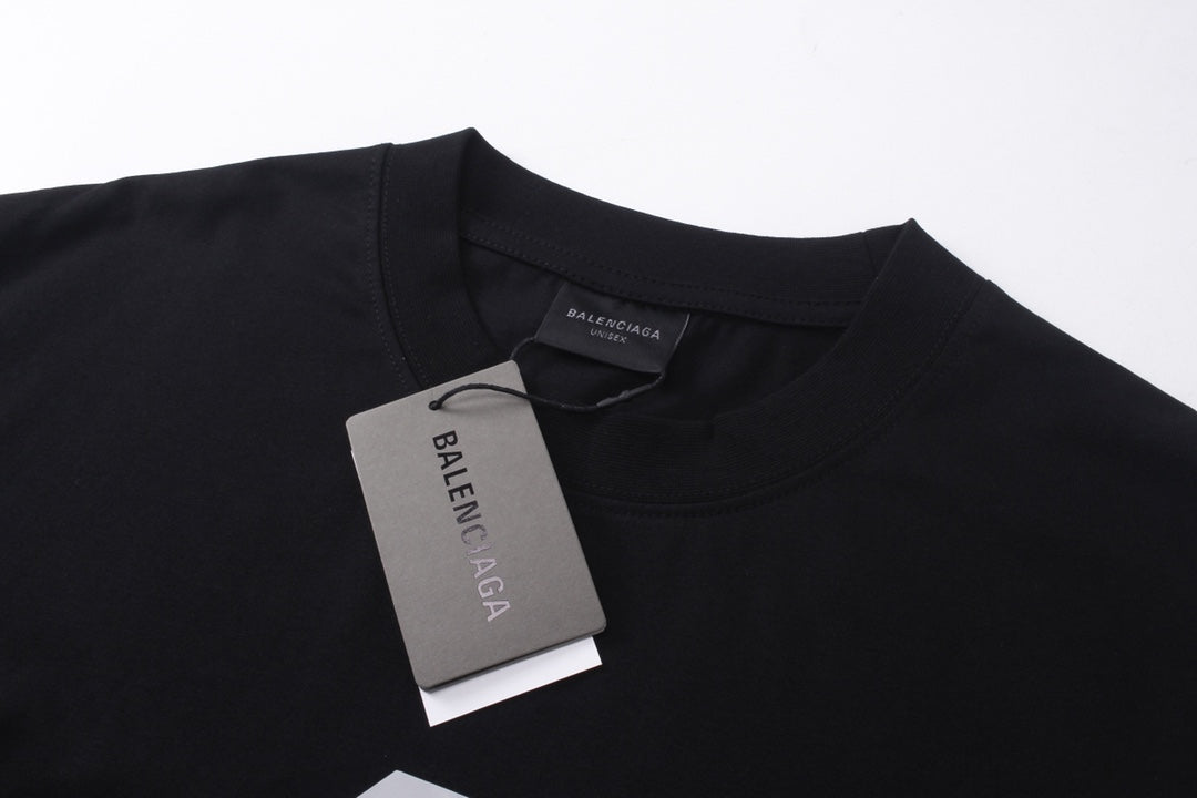 T-shirt à imprimé lettre simple