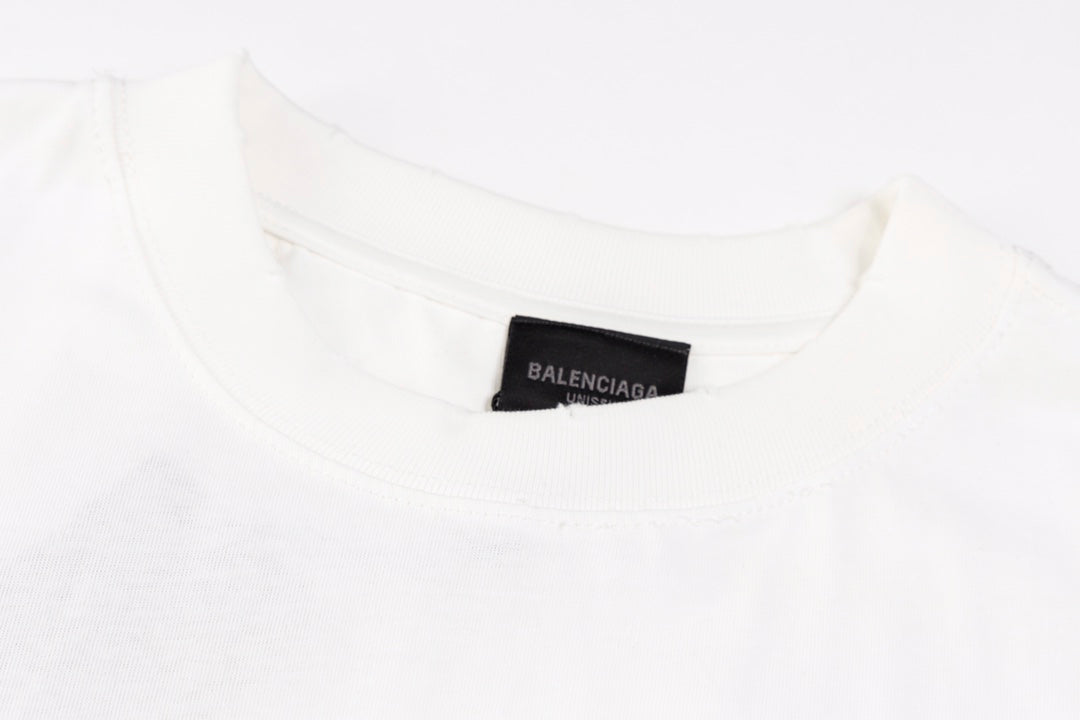 T-shirt à imprimé lettres classiques
