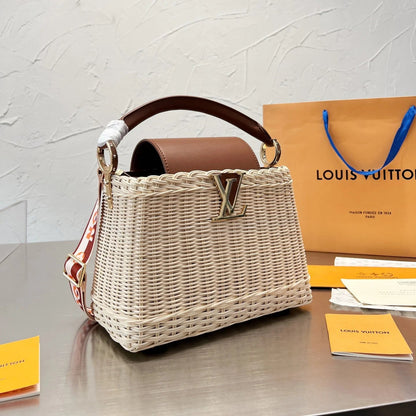 Sun Woven Tote Beach Bag