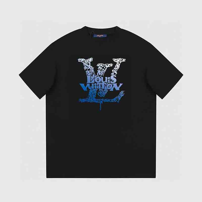 T-shirt bleu à imprimé original