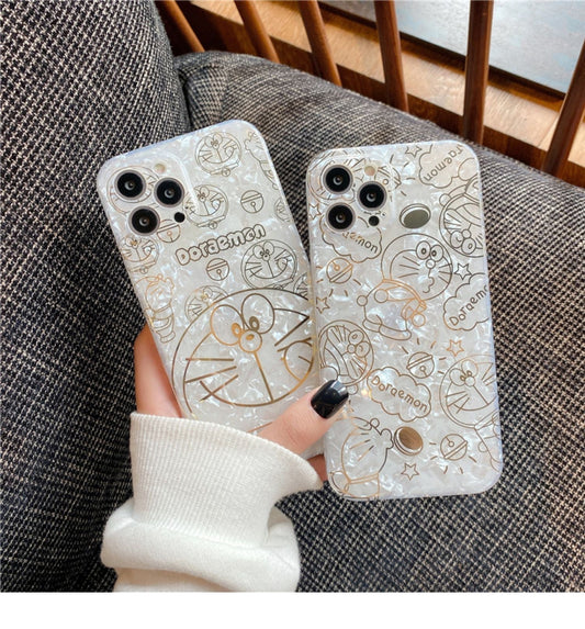 Jolie coque de téléphone dessin animé avec motif coquillage