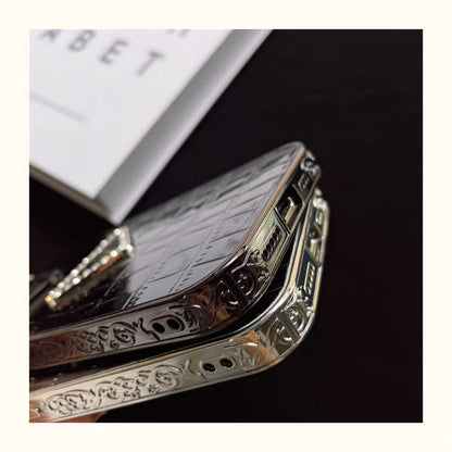 Estuche de lujo de piel de cocodrilo