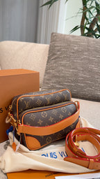 Men’s Vintage Brown Monogram Shoulder Bag