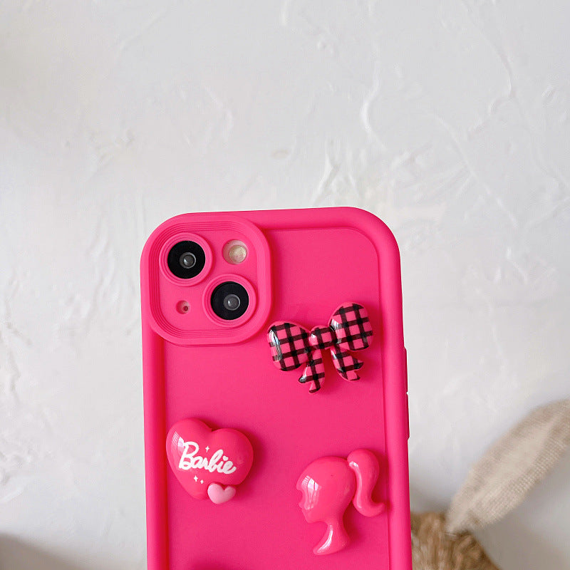 Funda 3D de chica de dibujos animados