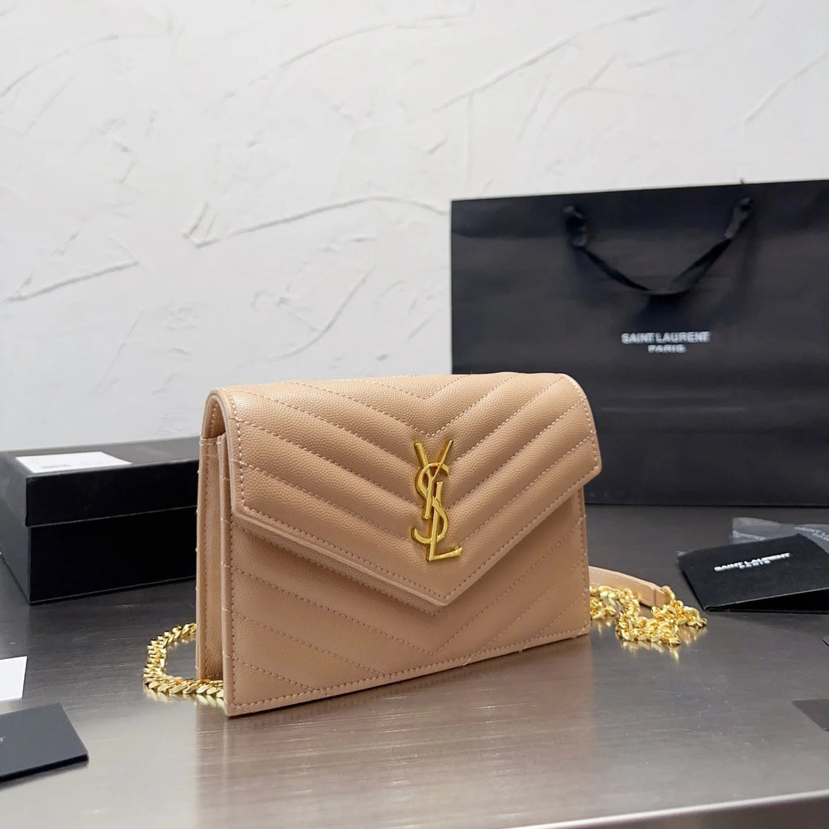 Envelope Wallet Chain Bag