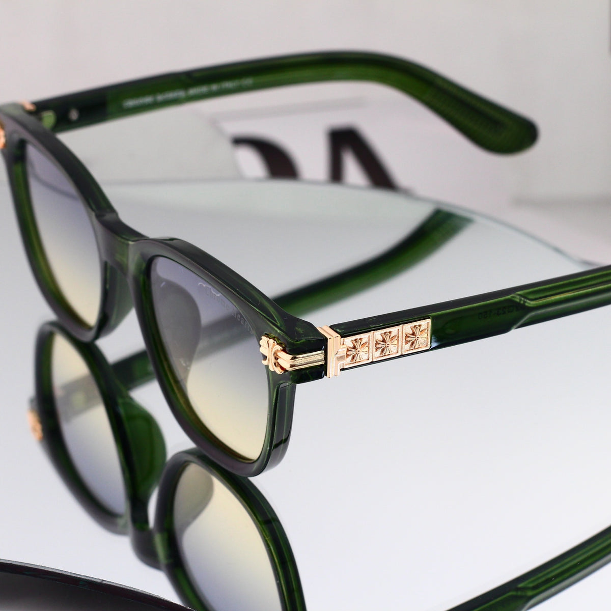 Retro Square Acetate Frame Sunglasses - 0758