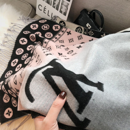 Foulard Monogram en cachemire à couleurs dégradées