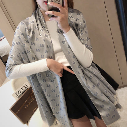 Écharpe Jacquard Premium en Tencel et Coton
