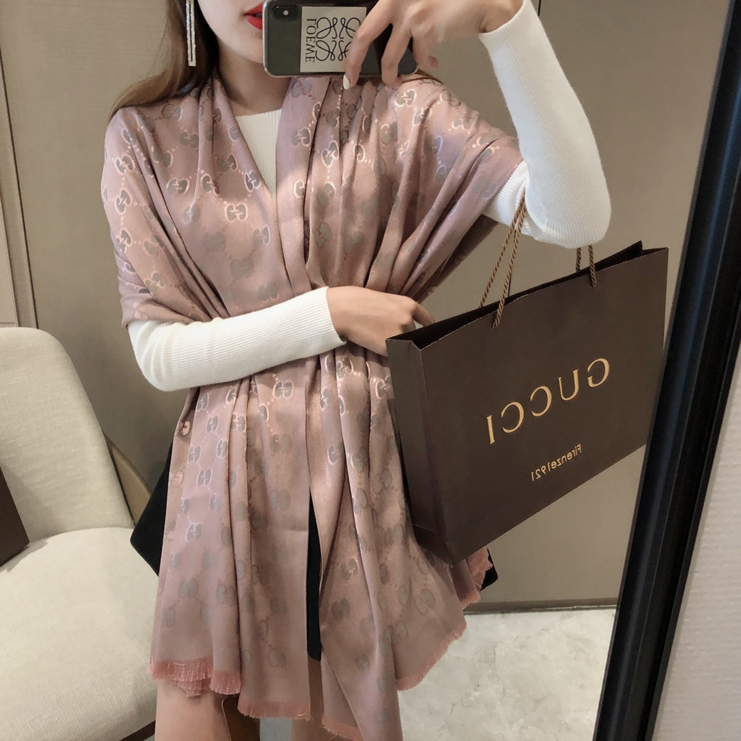 Écharpe Jacquard Premium en Tencel et Coton