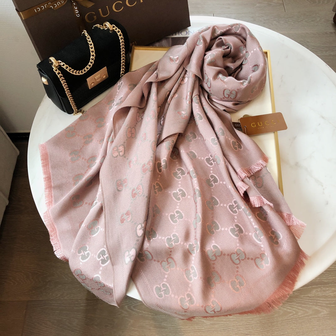 Écharpe Jacquard Premium en Tencel et Coton