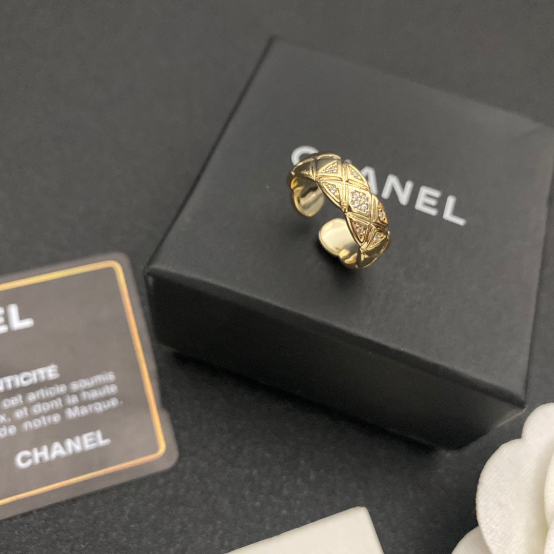 Anillo abierto rombo diamante
