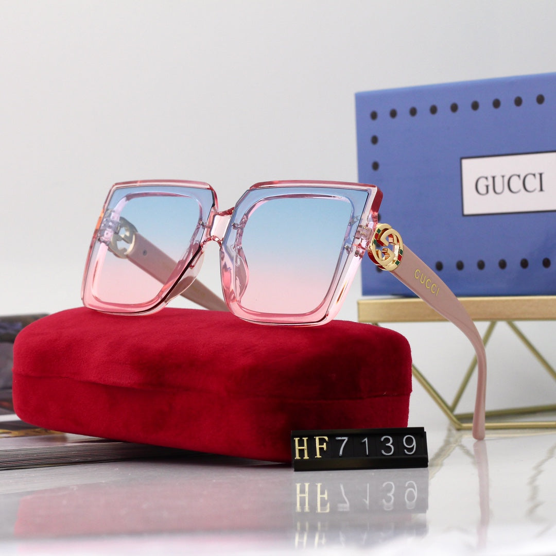 Nouvelles lunettes de soleil PC écologiques à monture carrée