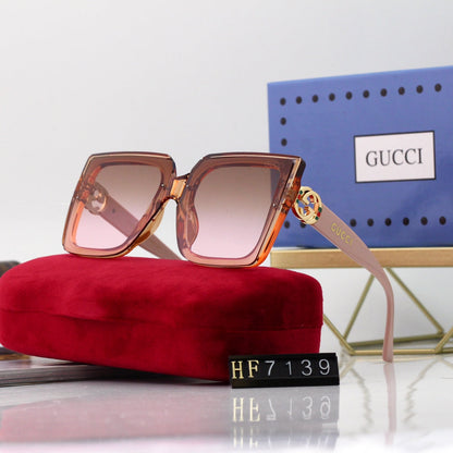 Nouvelles lunettes de soleil PC écologiques à monture carrée