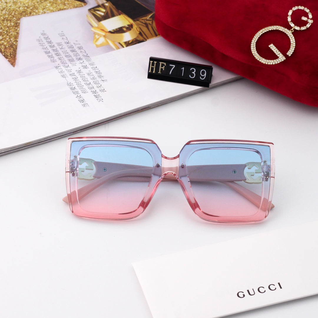 Nouvelles lunettes de soleil PC écologiques à monture carrée