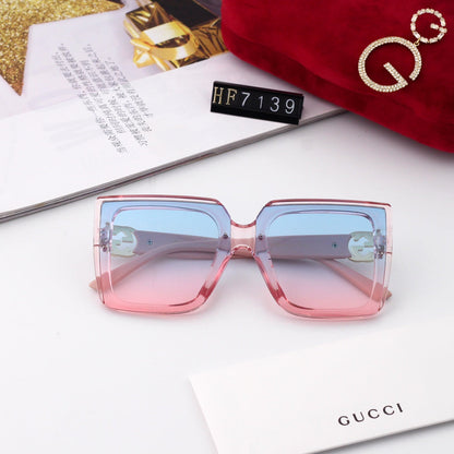 Nouvelles lunettes de soleil PC écologiques à monture carrée