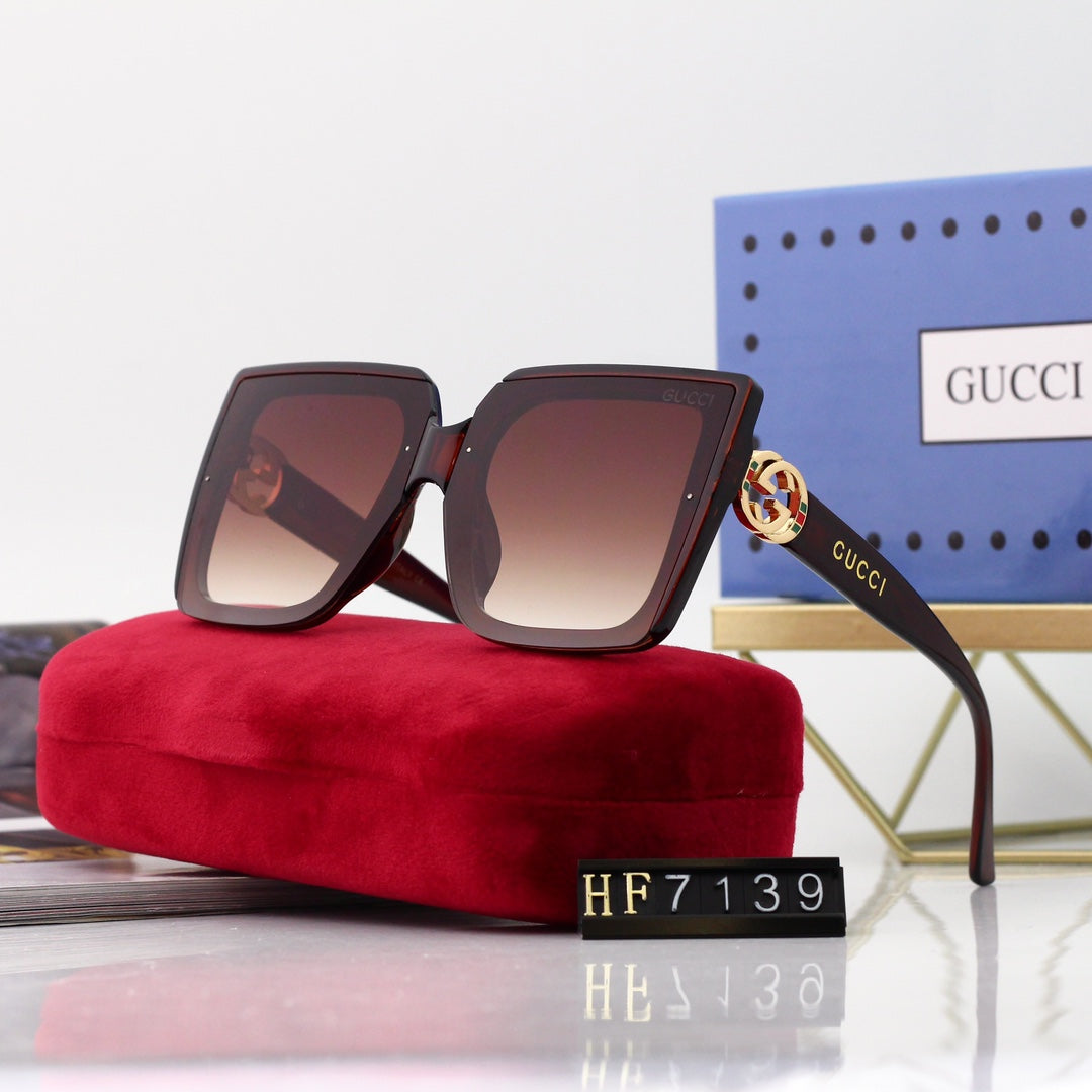 Nouvelles lunettes de soleil PC écologiques à monture carrée