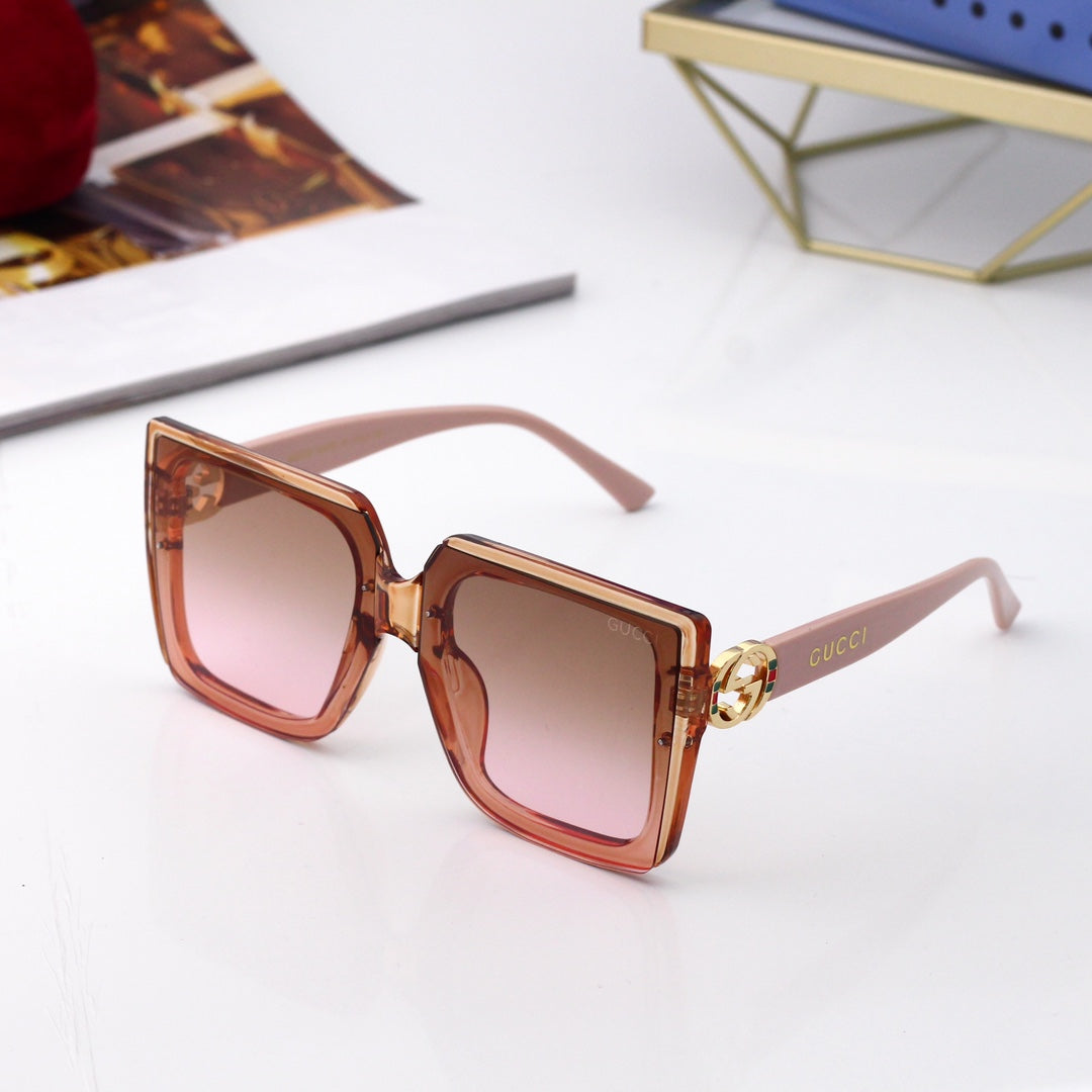 Nouvelles lunettes de soleil PC écologiques à monture carrée