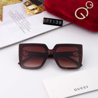 Nouvelles lunettes de soleil PC écologiques à monture carrée