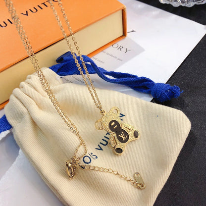 Collier pendentif ours mignon
