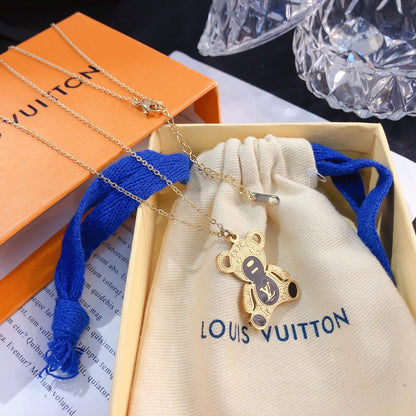 Collier pendentif ours mignon