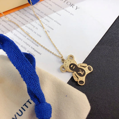 Collier pendentif ours mignon