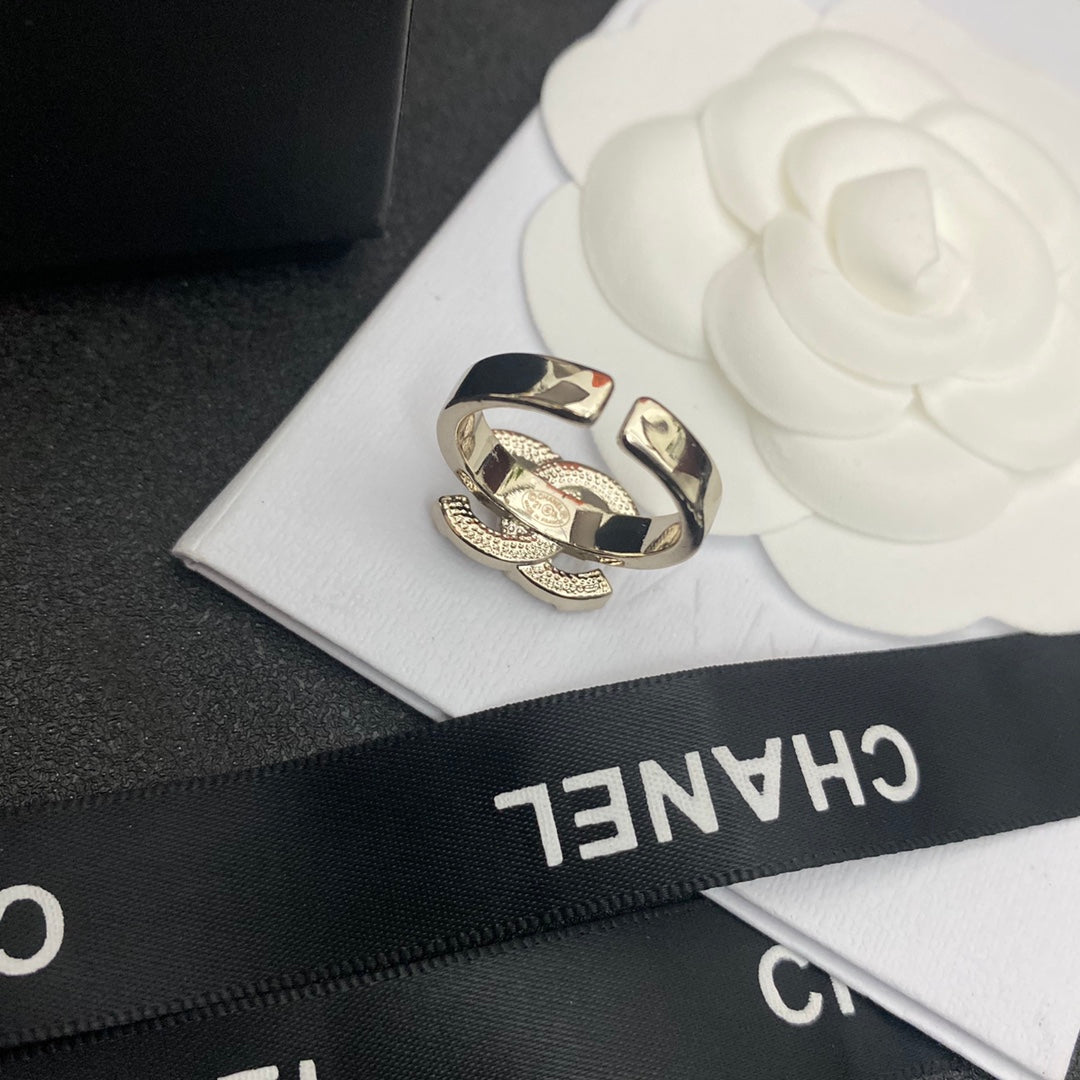 Bague ouverte Logo Diamant Scintillant