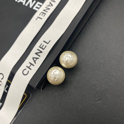 Boucles d'oreilles clous rétro diamant brillant perle