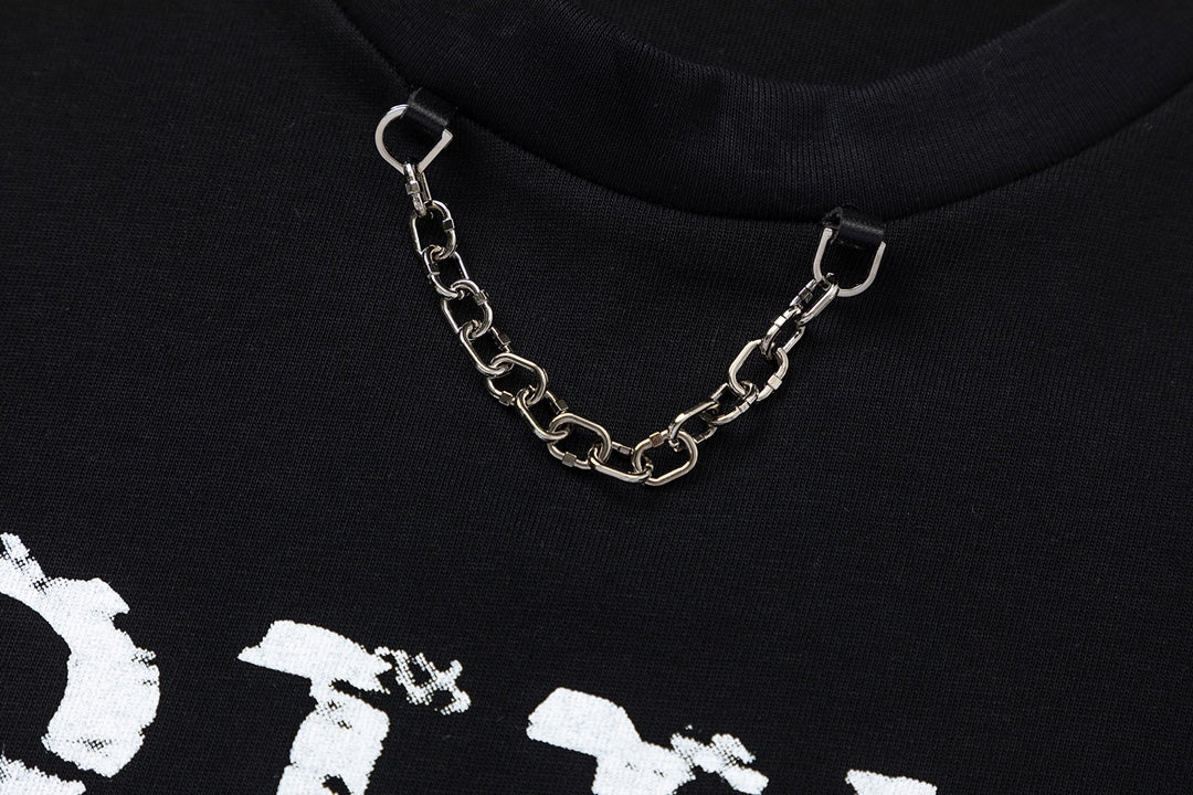 T-shirt à chaîne métallique