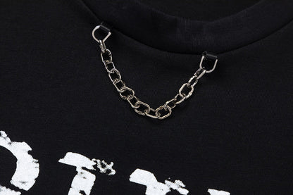 T-shirt à chaîne métallique