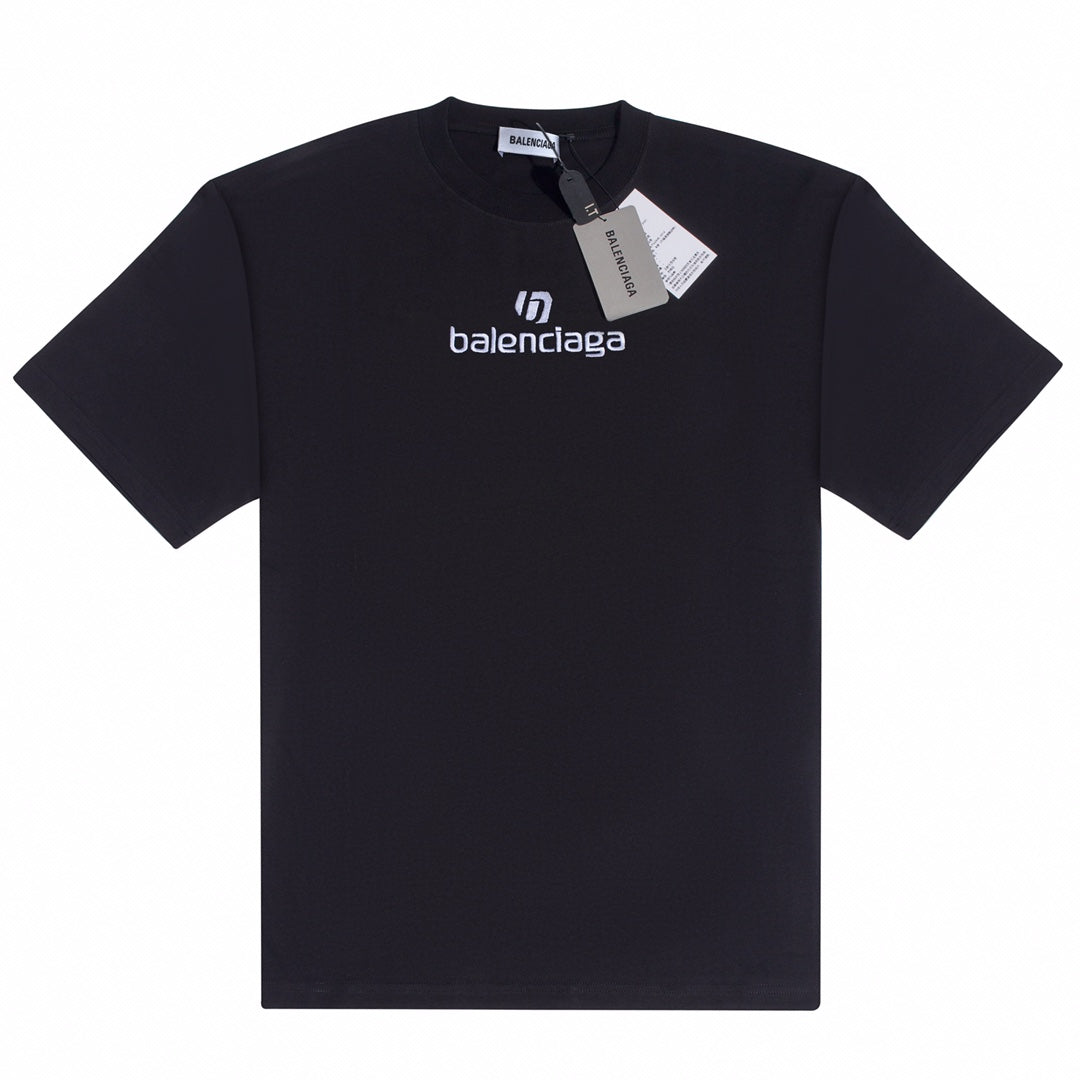 T-shirt brodé avec lettres imprimées